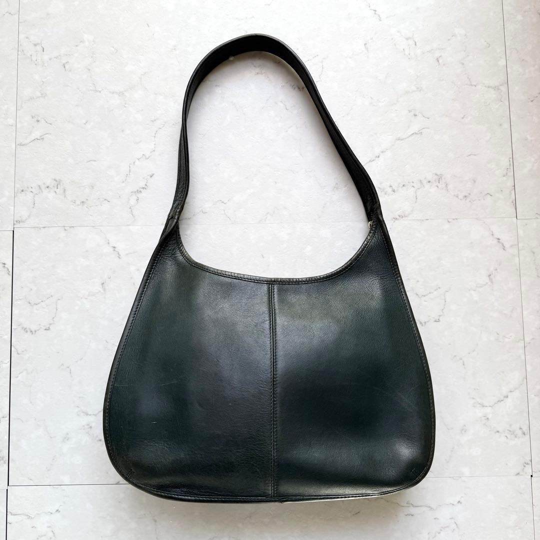 希少色 old coach コーチ ハンドバッグ ショルダーバッグ グリーン