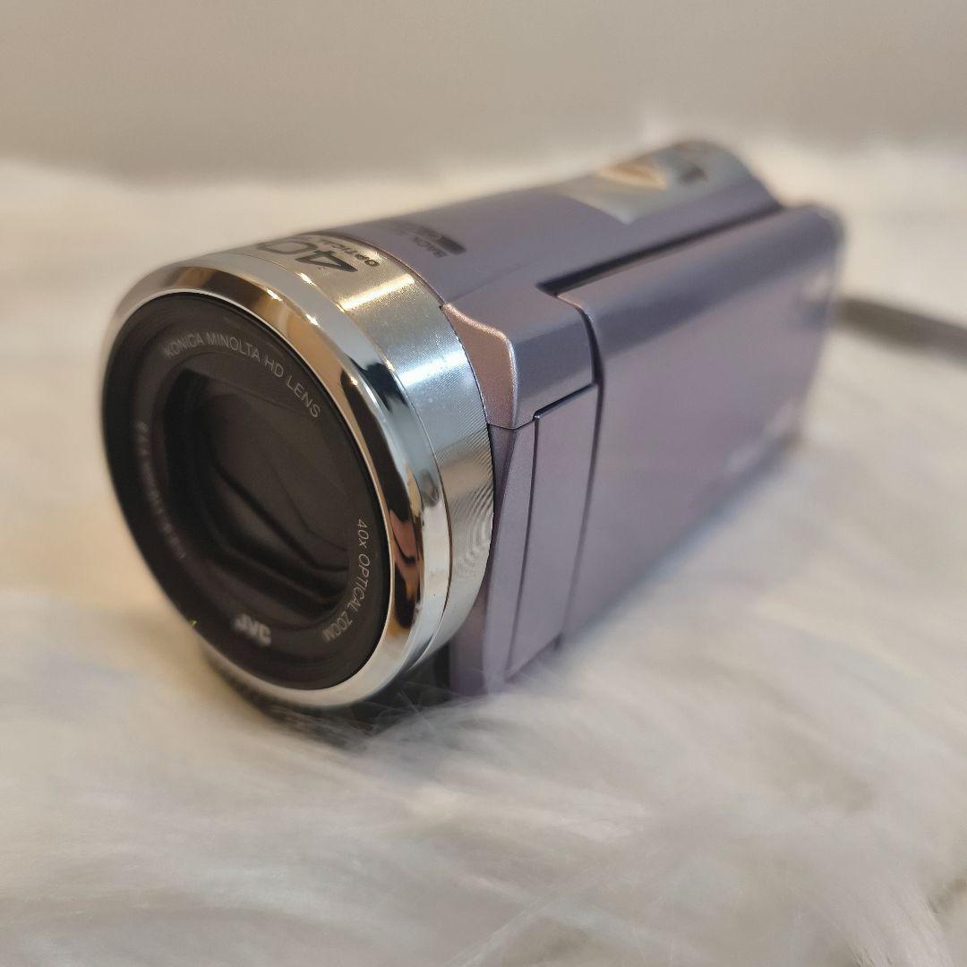美品 JVC ビデオカメラ Everio GZ-HM33-V バイオレット