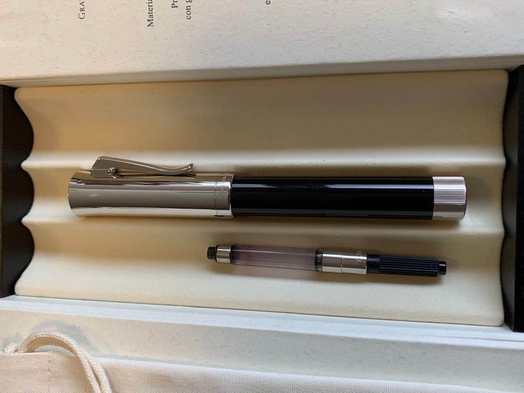 ファバーカステルイントゥイションレジン太軸万年筆18C OB