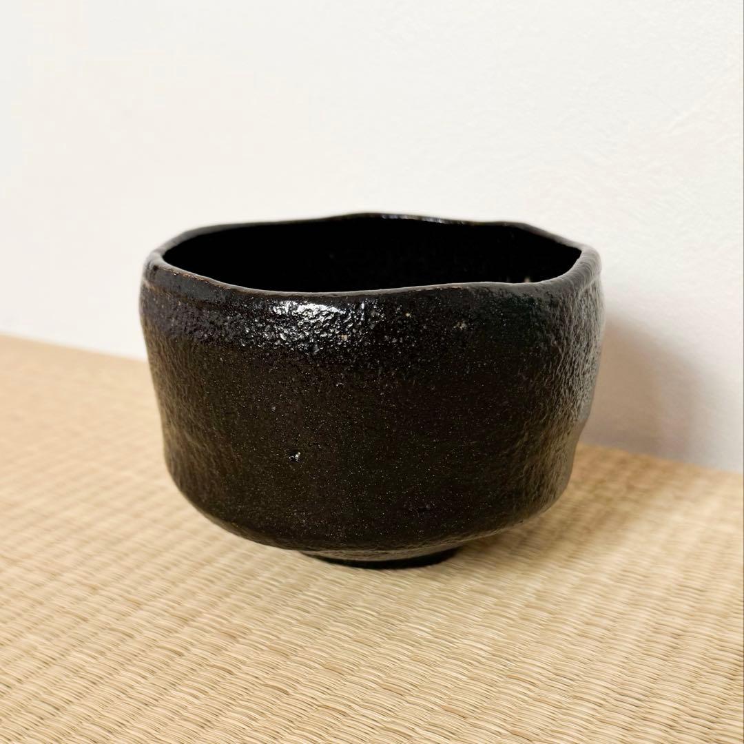 楽吉左衛門 十二代 弘入 黒茶碗／共箱共布／裏千家十