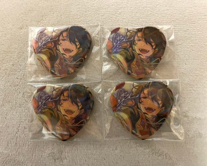 綾波レイ ハート缶バッジ 新世紀エヴァンゲリオン EVANGELIONクランチ