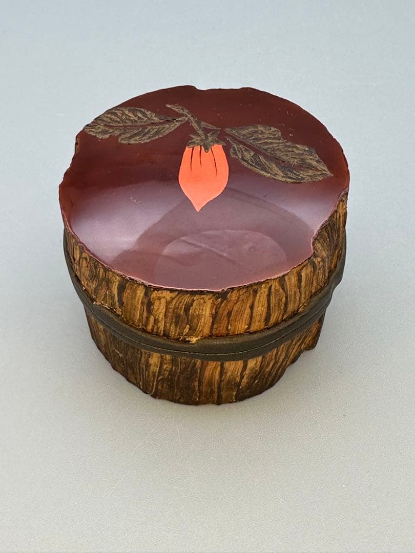 茶道具 香合 田中健智 乾漆 筆柿