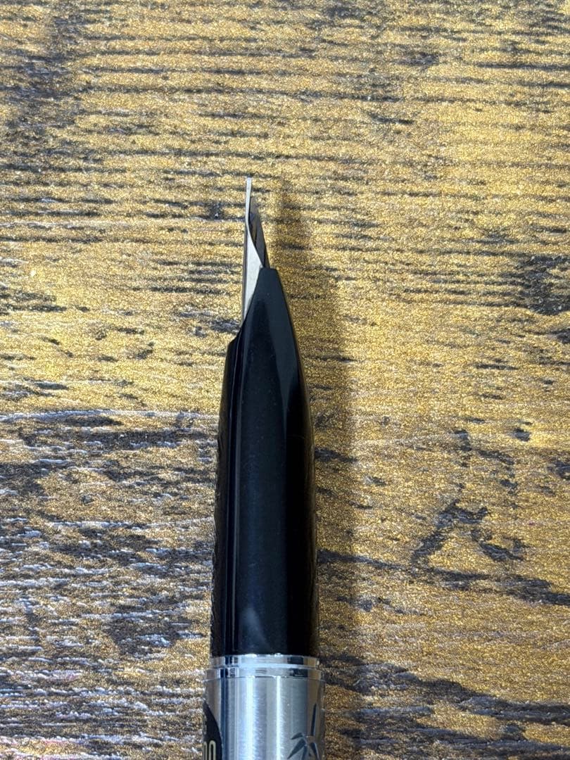 新品未使用　1980年代　蝕刻　竹と雉　白金　万年筆 18金　細字　コンバーター