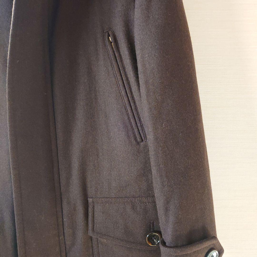 バーバリー　ダークブラウン キルティングインナー付きメンズミドルコート