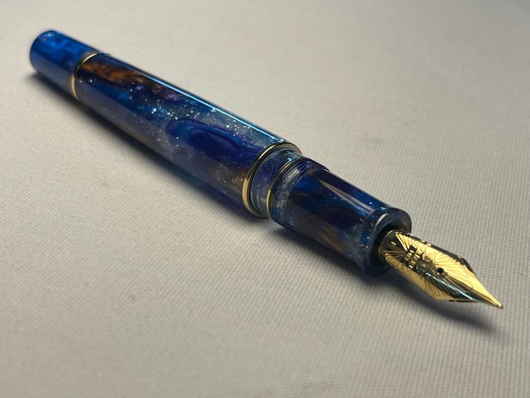 試筆のみ レオナルド万年筆 モーメント ゼロ グランデ 14金ニブ - メルカリ