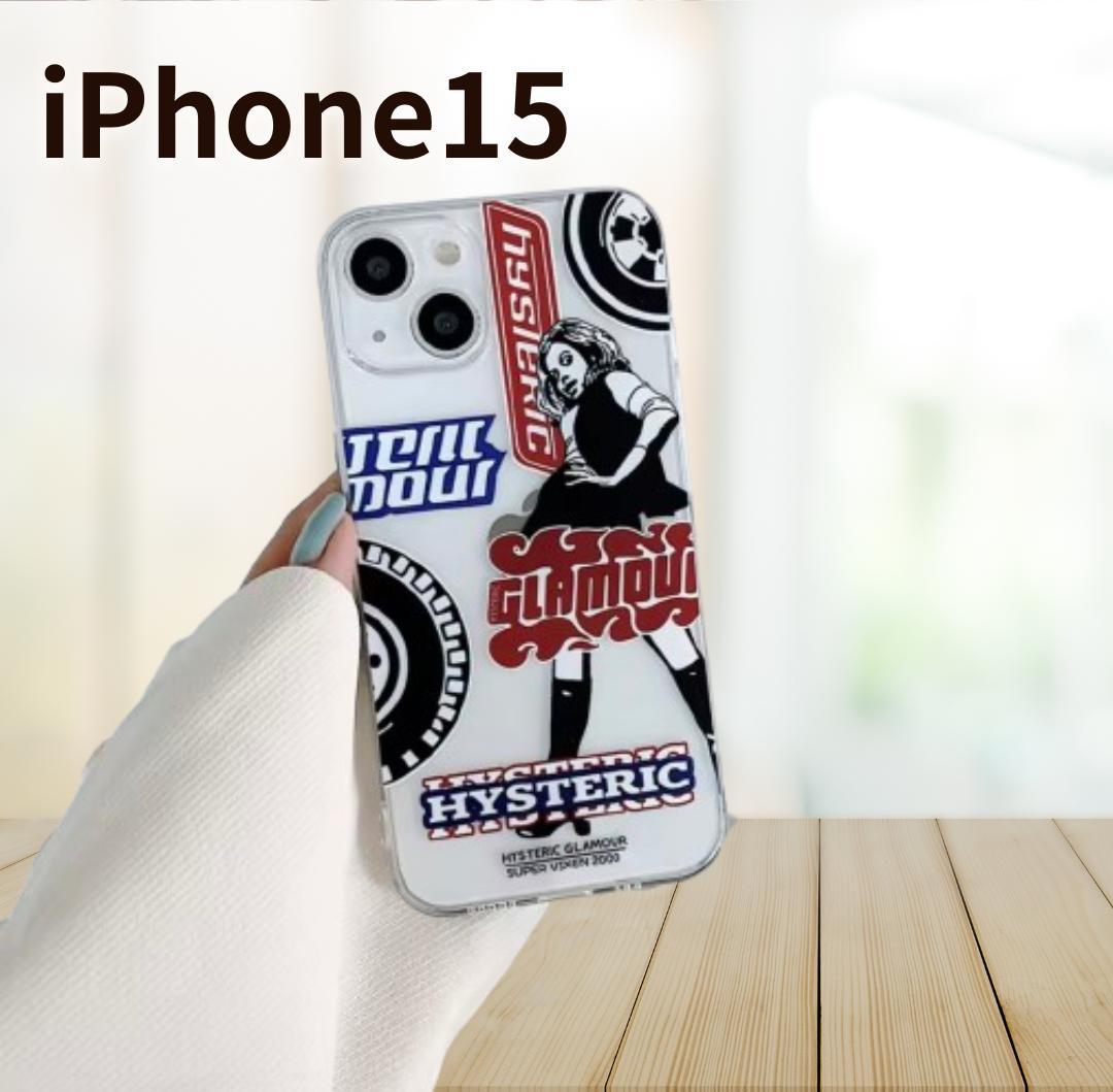 iPhone15 ヒステリックグラマー スマホケース クリアタイプ - メルカリ