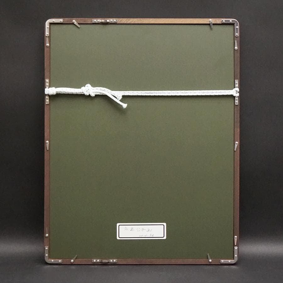 永島公子 パステル画 人物画 絵画 肉筆 額装 美術 芸術 美術品 アート