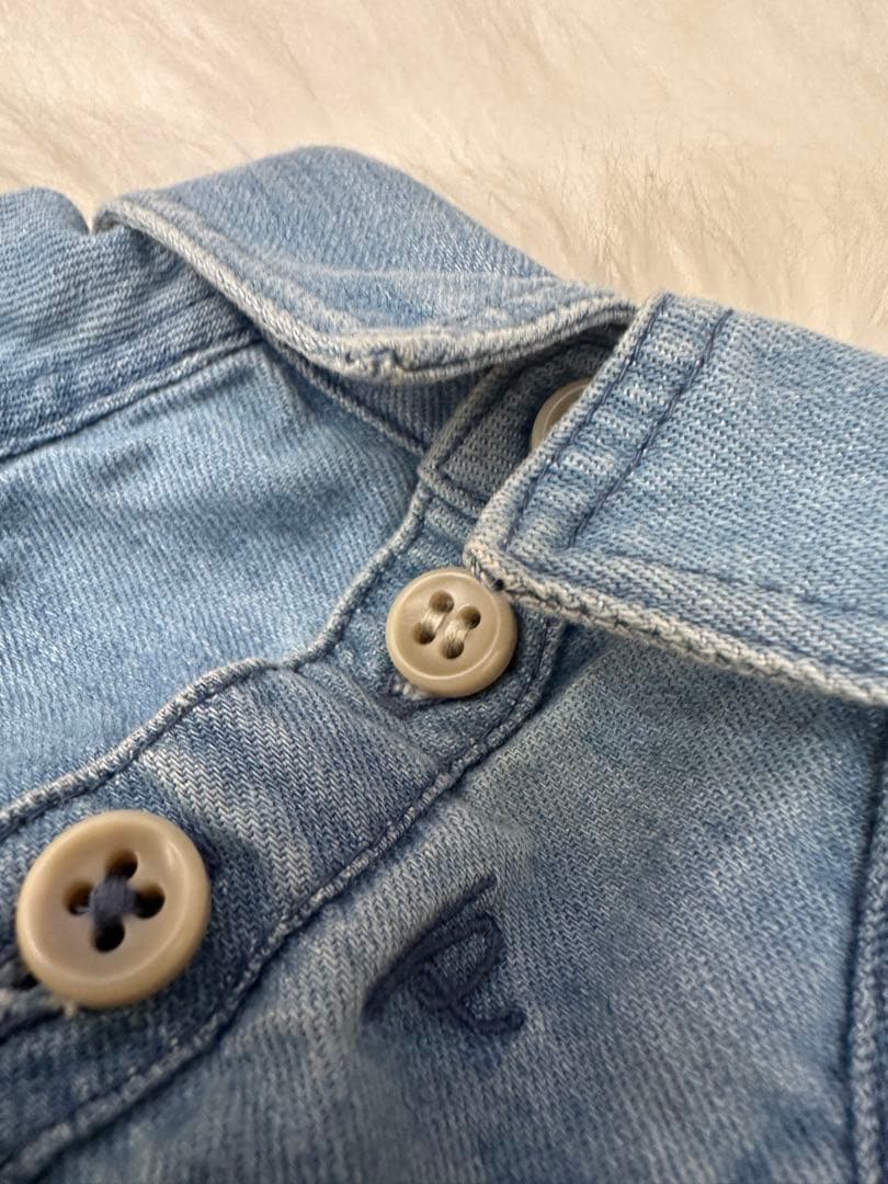 pp* closet 37 BIO BLEACH DENIM SHIRT