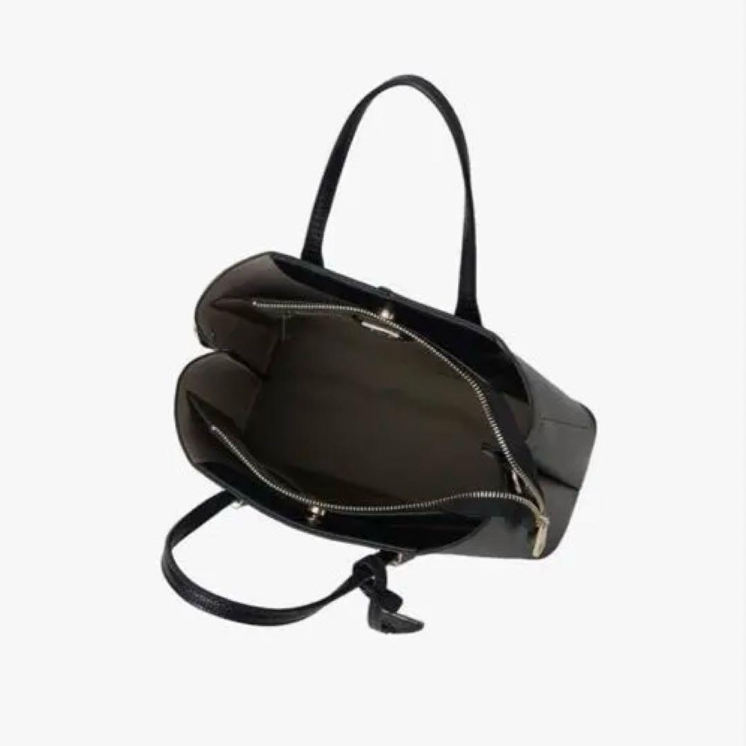 【新品未使用】リザードカタオシゴウヒスムース ハンドバッグ 黒　ダイアナ