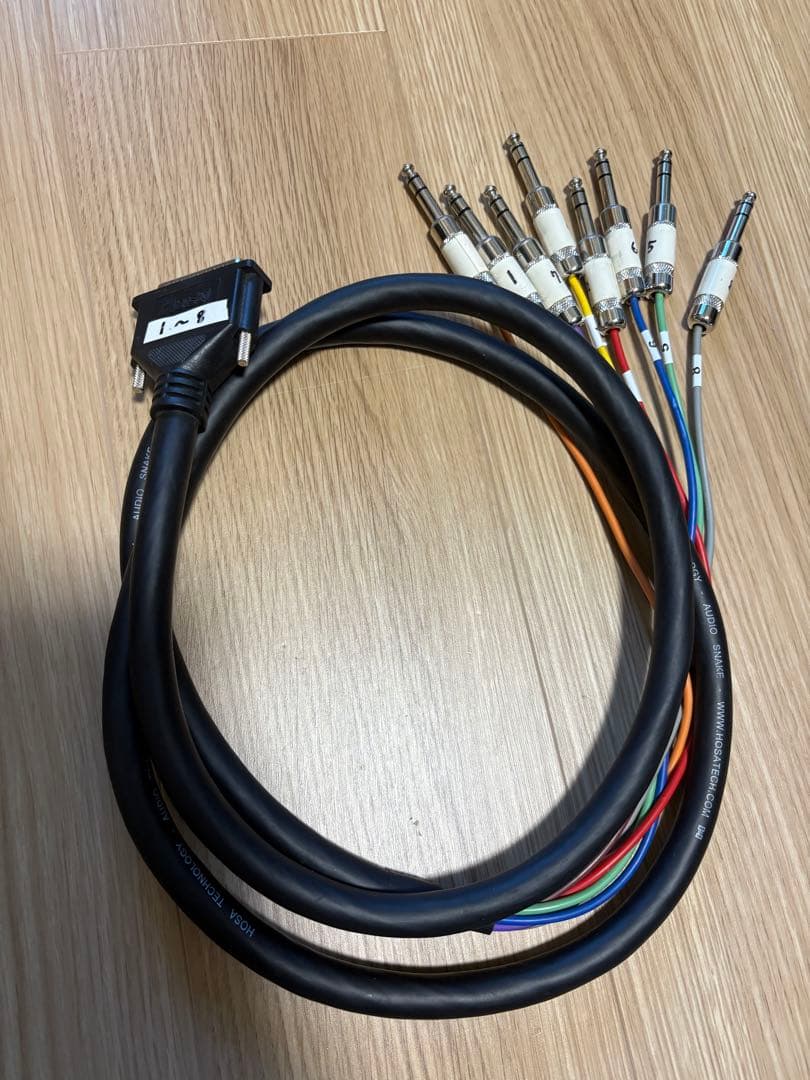 （3本セット）HOSA マルチケーブル 2m（D-sub／TRSフォン）