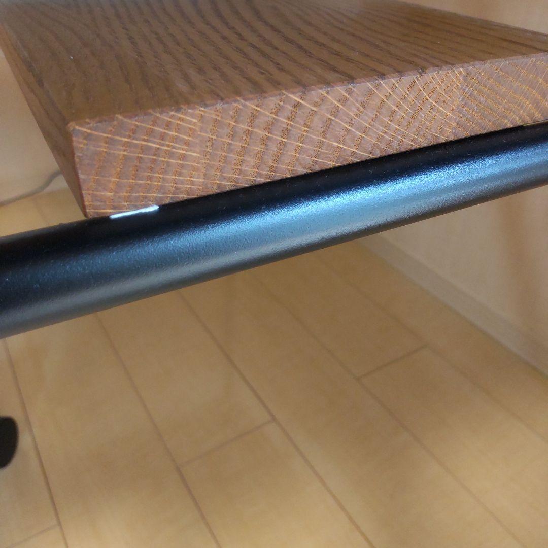 モモナチュラル momonatural ダイニングテーブル 棚あり アイアン脚