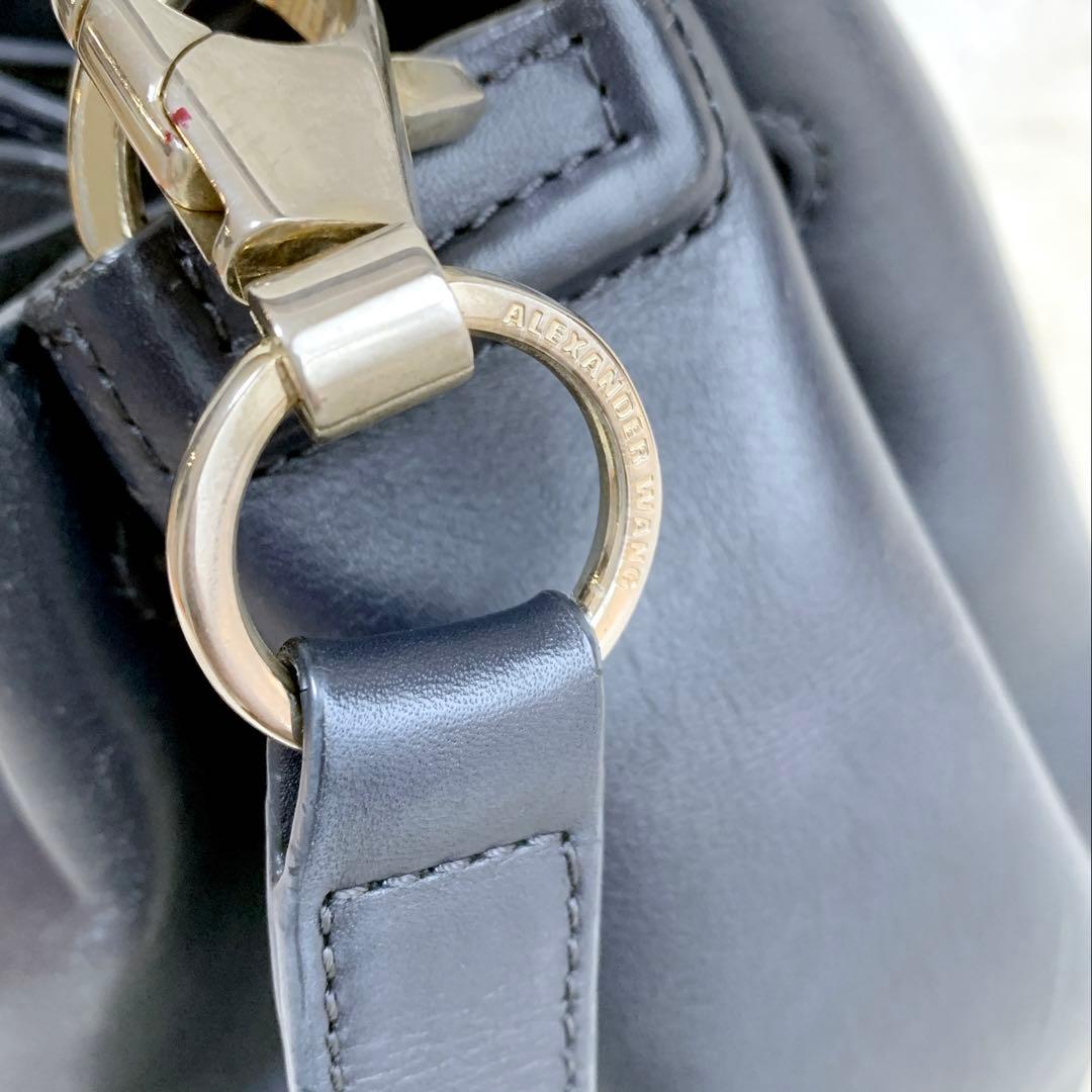 【KEIKO】アレキサンダーワン ゴールドスタッズ ショルダー バッグ 黒