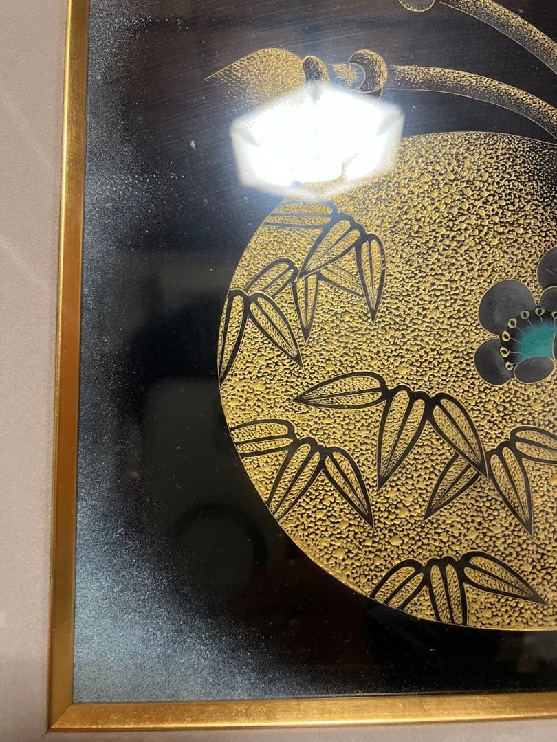 漆芸アート作品 金色と黒色 輪島塗 ひょうたん 瓢箪