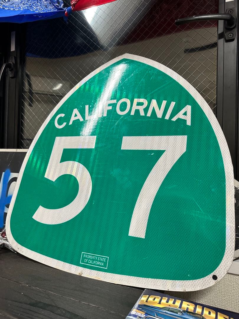 USA CALIFORNIA 57 ロードサイン／道路標識看板／アメリカ雑貨 ロード