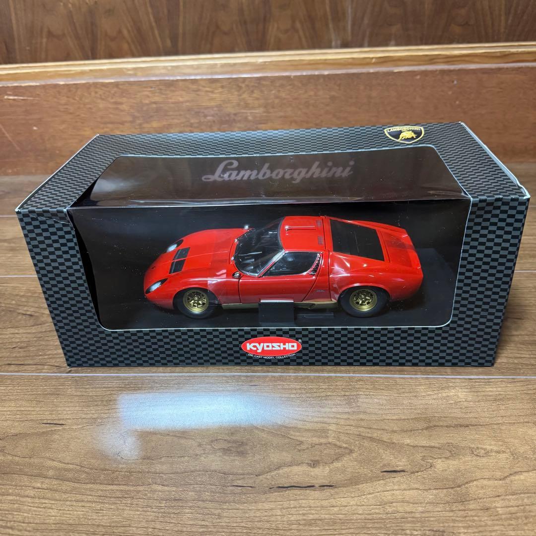 未展示品 京商 1/18 ランボルギーニ ミウラ P400 SV レッド