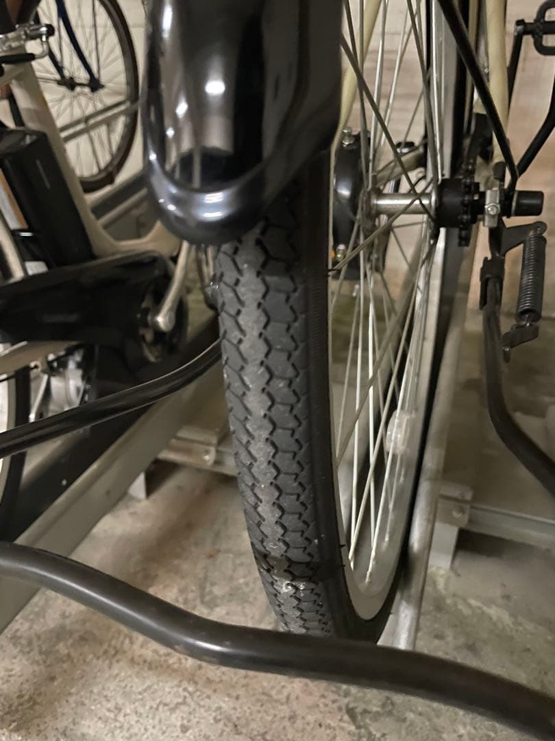 【直接手渡しのみ対応】シティサイクル ベージュ(サイモト自転車)