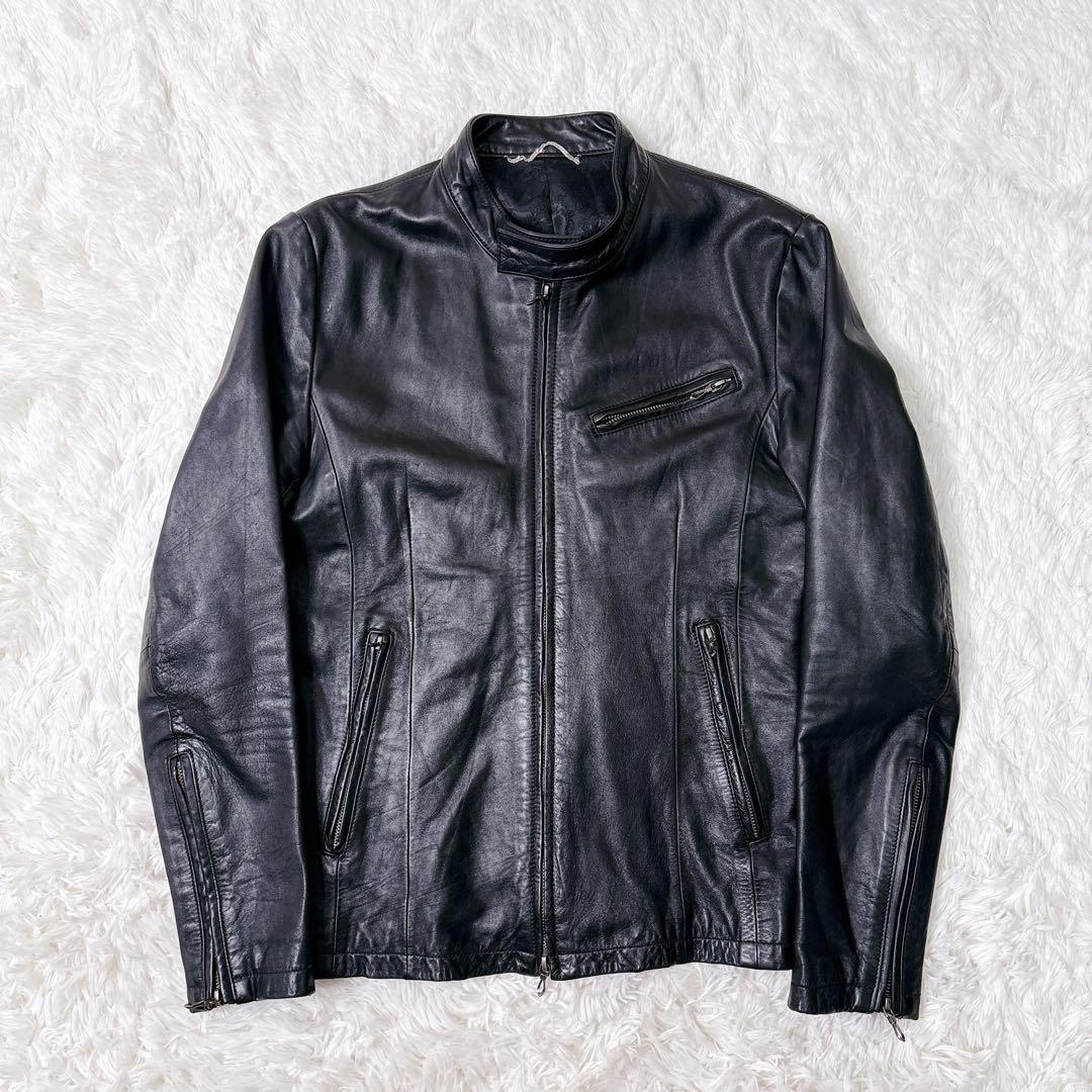 希少！ ゴスタールジフーガ 馬革 シングルライダースジャケット y2k 00s
