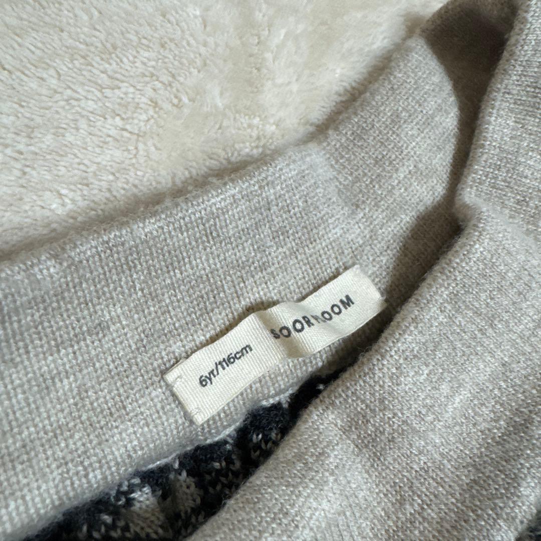 SOOR PLOOM チェックニットスカート 6Y