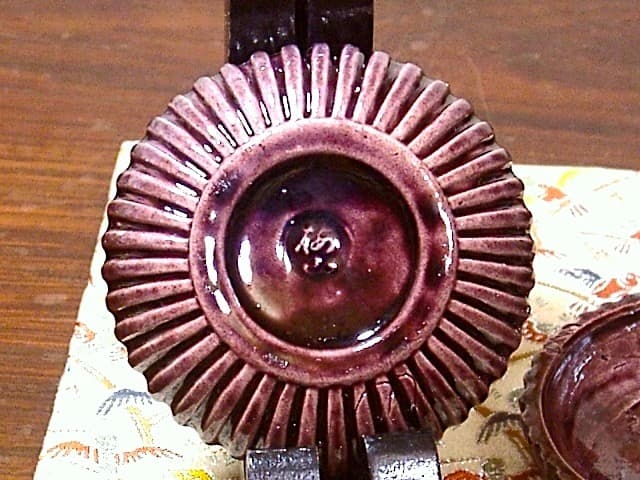 九谷焼　中村梅山作　交趾　鹿香合　無傷　保護箱　保証。