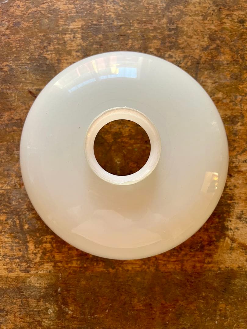 大正ロマン 切子縁赤電笠 和ガラス 灯り 照明 アンティーク 古道具