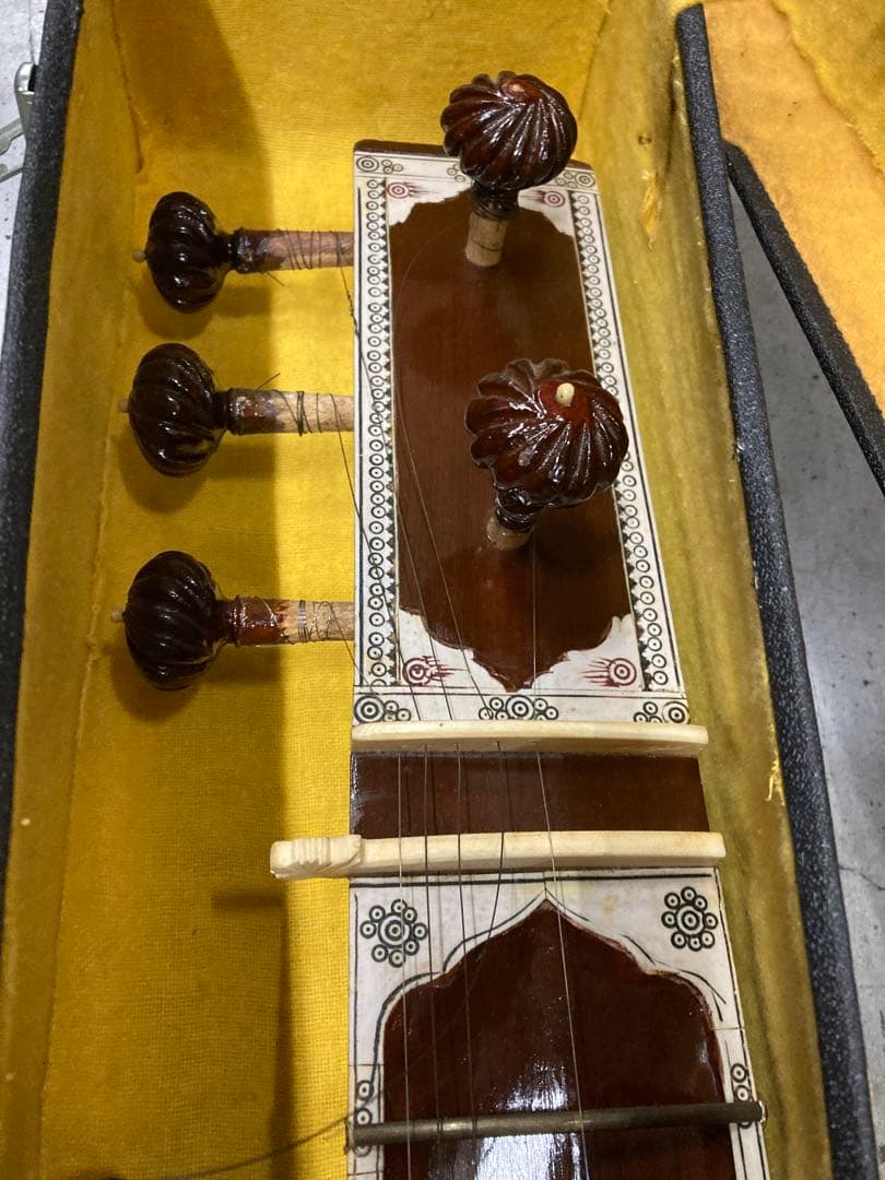 インド 民族楽器 弦楽器 シタール 長さ122cm