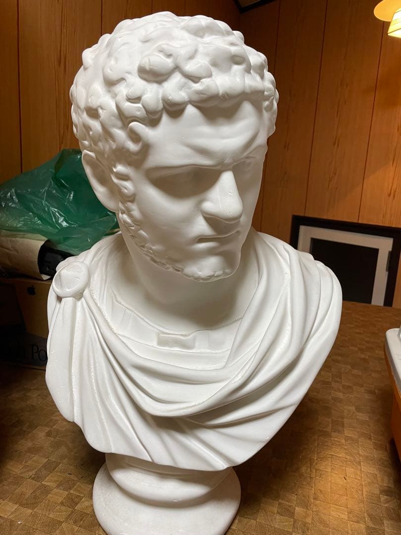 K−136 カラカラ帝胸像 石膏像カラカラ帝胸像デッサンオブジェ