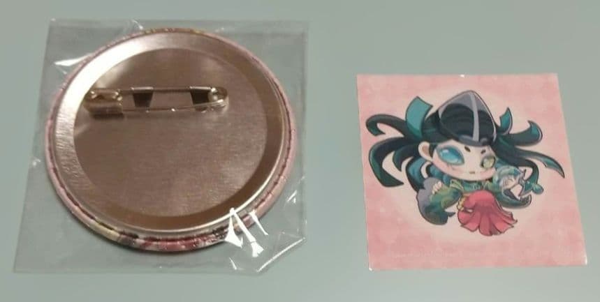 第五人格 3周年 2点セット トレーディング缶バッジ ステッカー 美智子