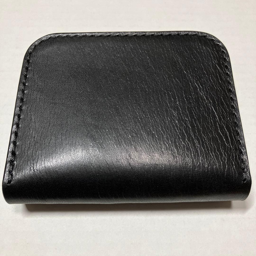 [ハンドメイド]ミニトラッカーウォレット栃木サドルオイルレザー小銭入れホック付き