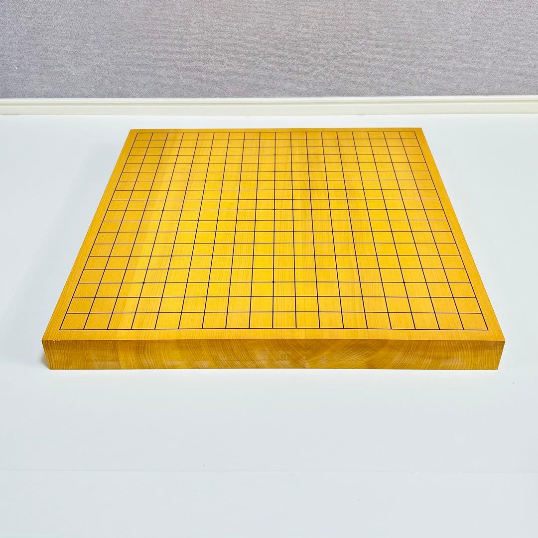 【高級天然木:ハギ3枚造り】卓上碁盤 1.2寸 本榧 天地柾目 碁盤 特撰