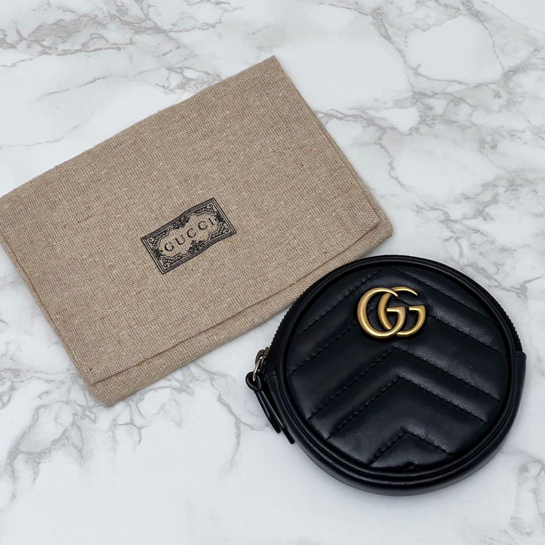 グッチ GGマーモント パース ケース ブラック GUCCI