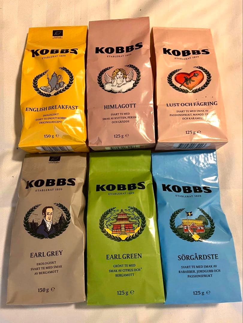 北欧紅茶 KOBBS 6種フルセット スウェーデン老舗