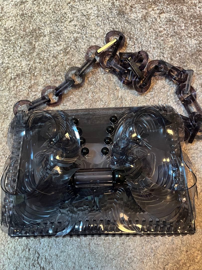 バッグ Transparent Sculptural Mini Chain Bag