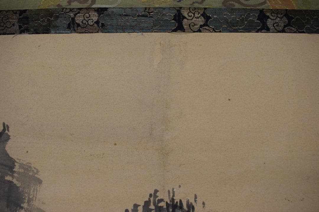 真作】春木南湖/山水人物図/山水幽居図/掛軸☆宝船☆Y-