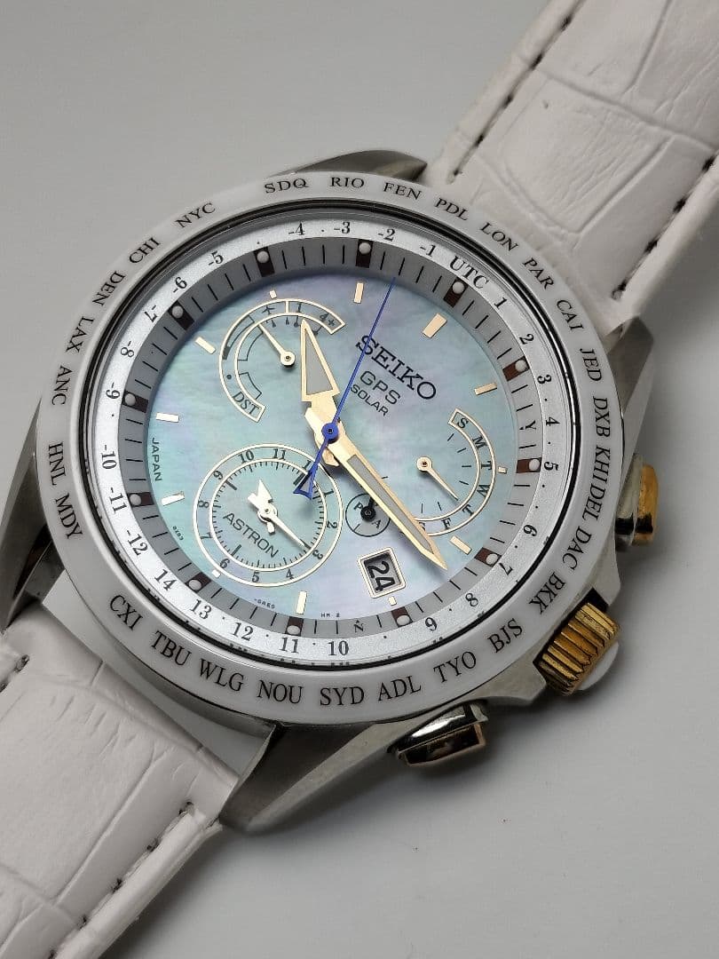 希少人気モデル　新品ベルト　セイコー　GPS 　　8X53 チタニウム