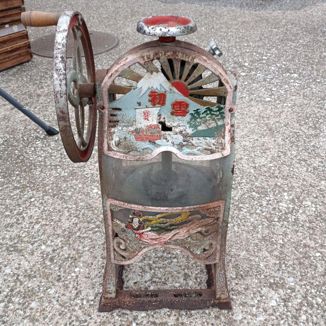 昭和レトロ かき氷機 アンティーク ヴィンテージ SUMMER PET｜Yahoo