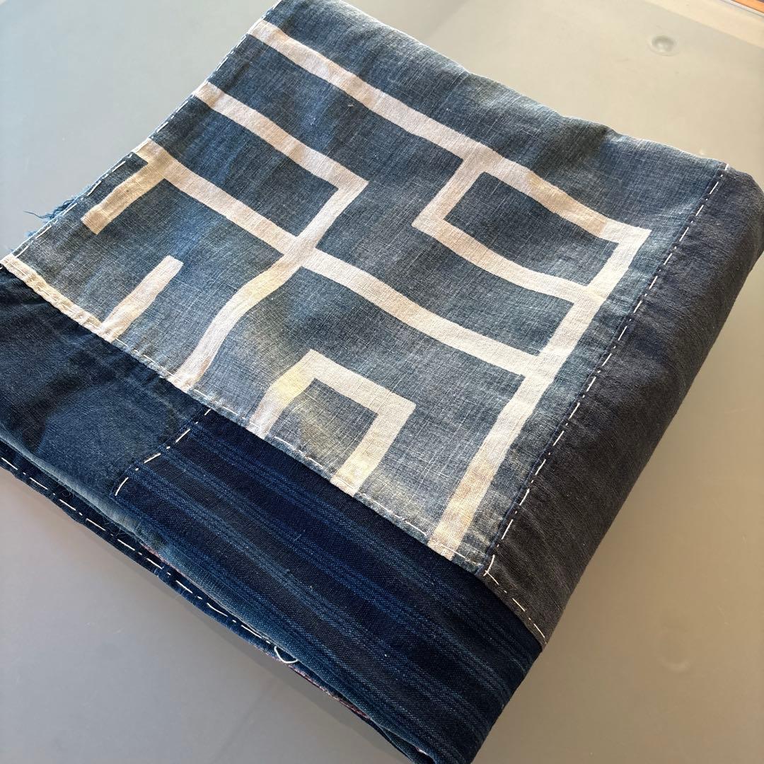 藍染古布ボロタペストリー