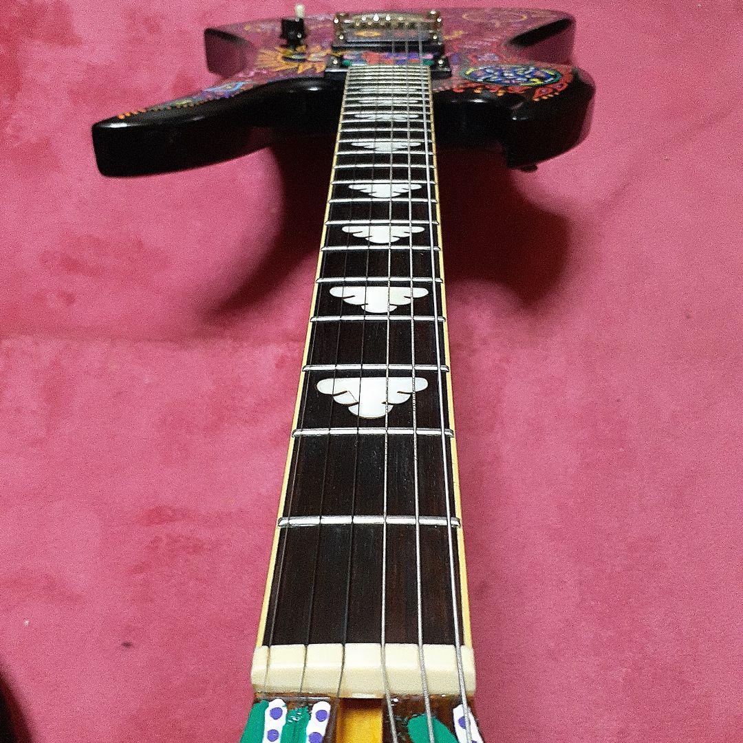 【良・美品】サイケペイント・hideモデル。モッキンバードエレキギター。