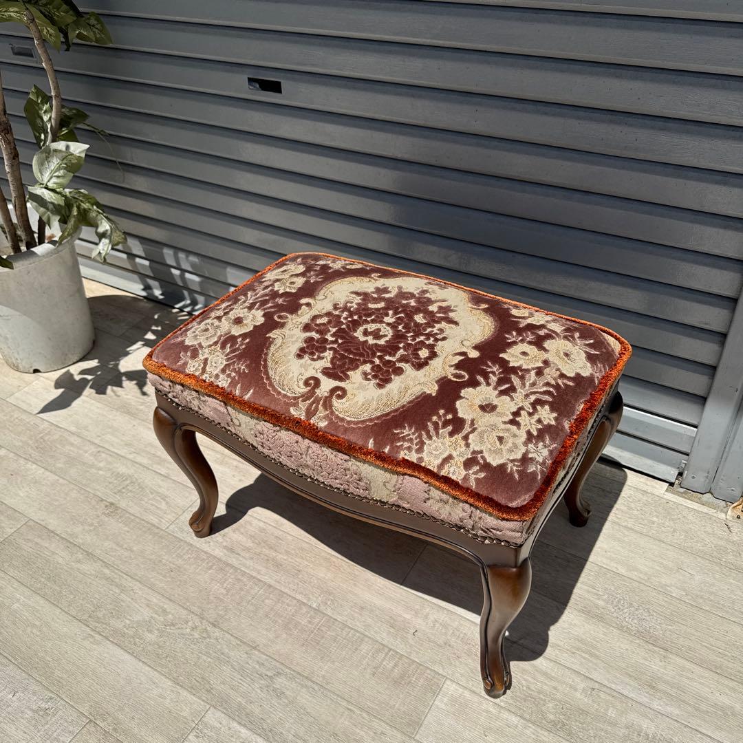 karimoku Louis XV ルイ15世 スツール オットマン 猫金華山