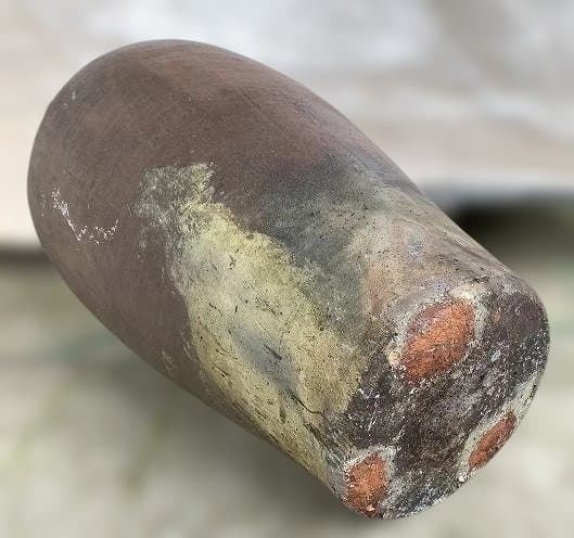 琉球焼の三耳締壷 大花瓶 高さ68cm 古民具 甕 壷屋焼 水瓶