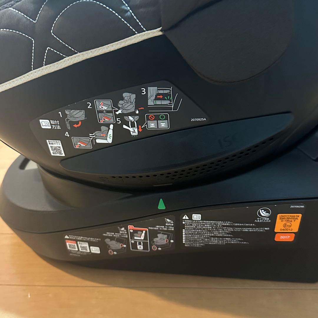 エールベベ クルット4i グランス チャイルドシート回転式 ISOFIXブラウン