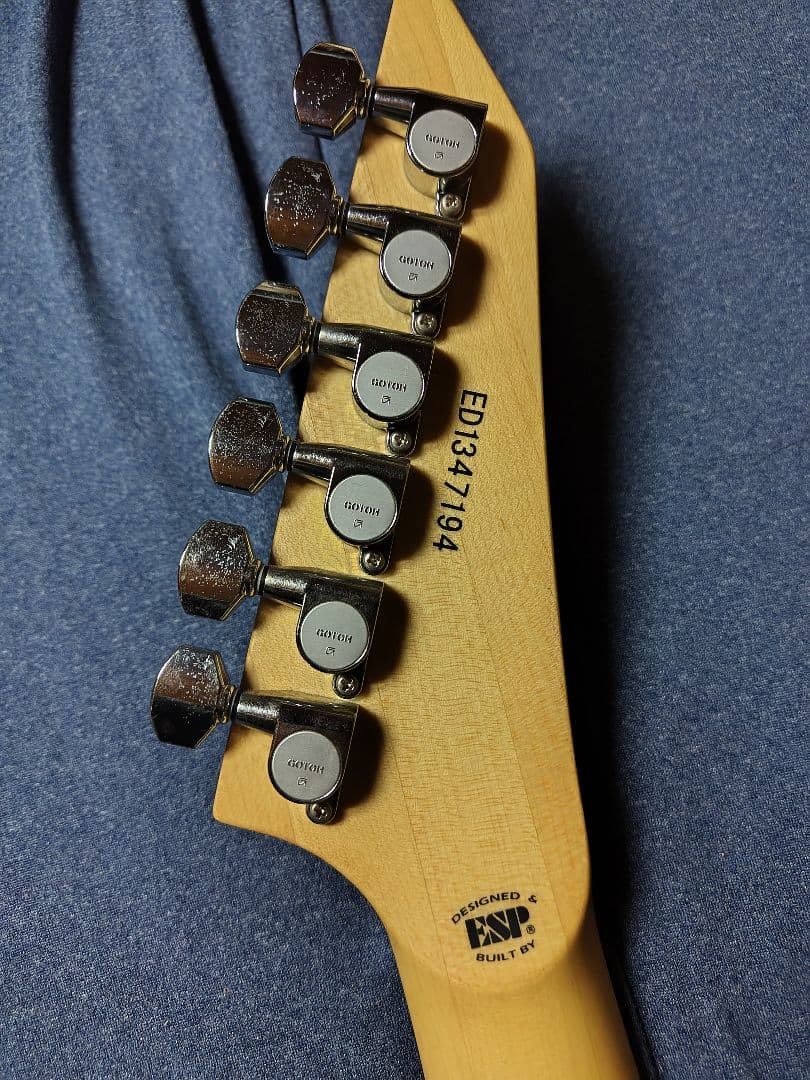 ギター ESP edwars e-mv-125fr Turquoise green