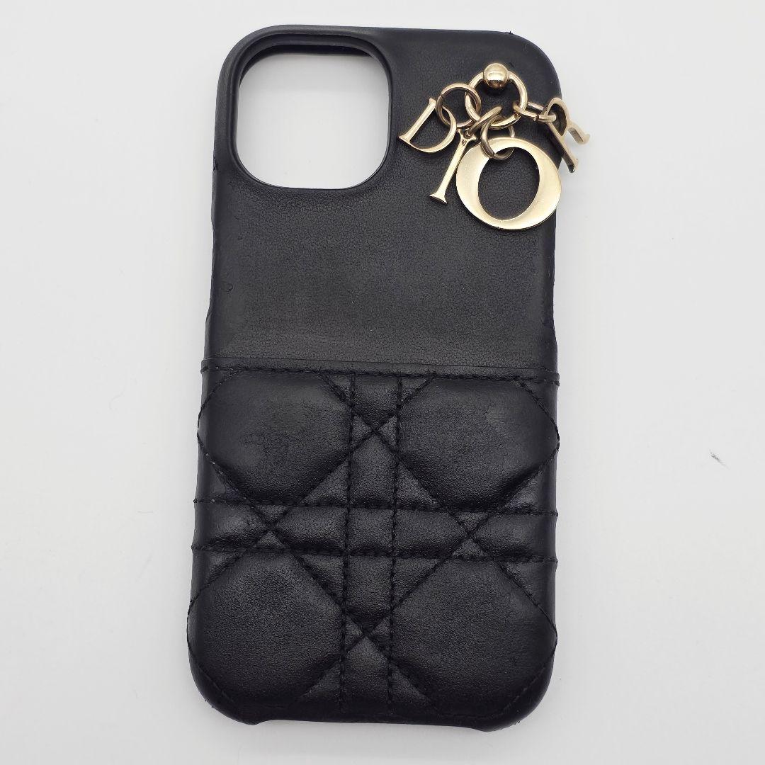 Christian Dior iphone15 ケース カナージュ チャーム付き