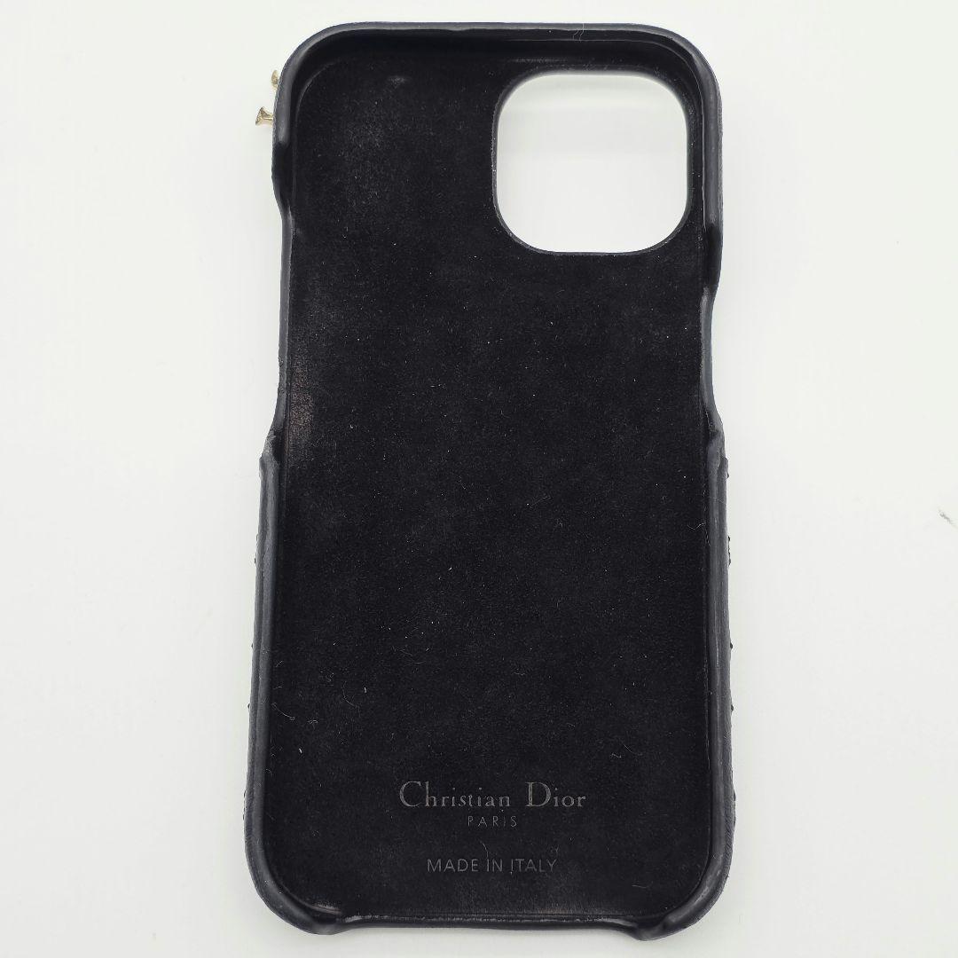 Christian Dior iphone15 ケース カナージュ チャーム付き Dior iPhone