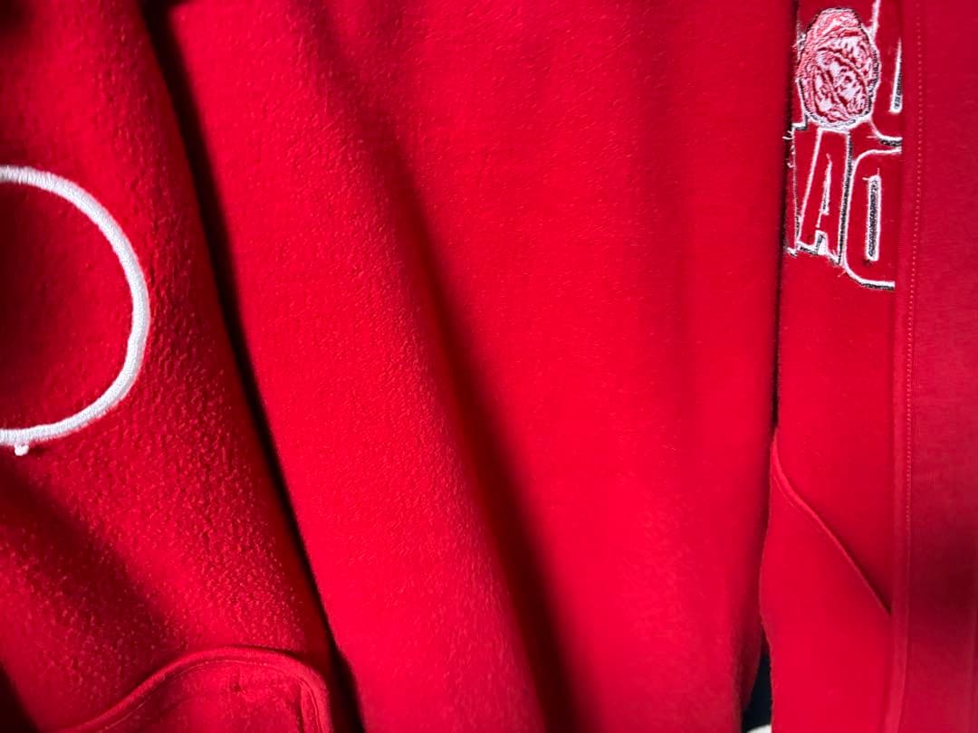 美品JORDANジョーダン メンズWBマービンバーシティ ボタンアップパーカーL