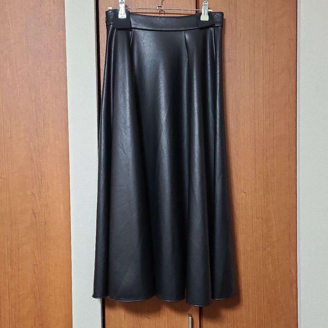 theory luxe 　フェイクレザースカート　36