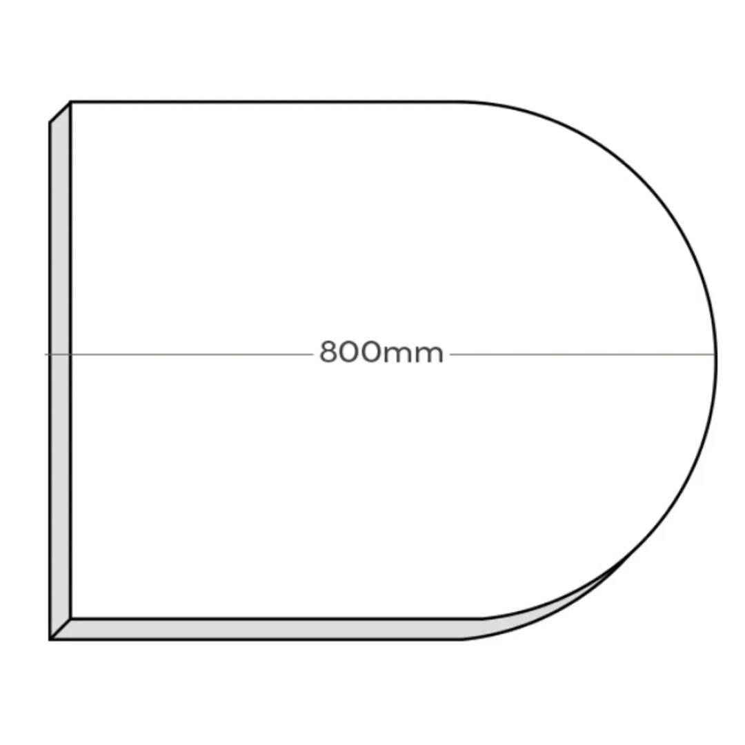 【韓国家具】 半楕円 ダイニングテーブル ホワイト