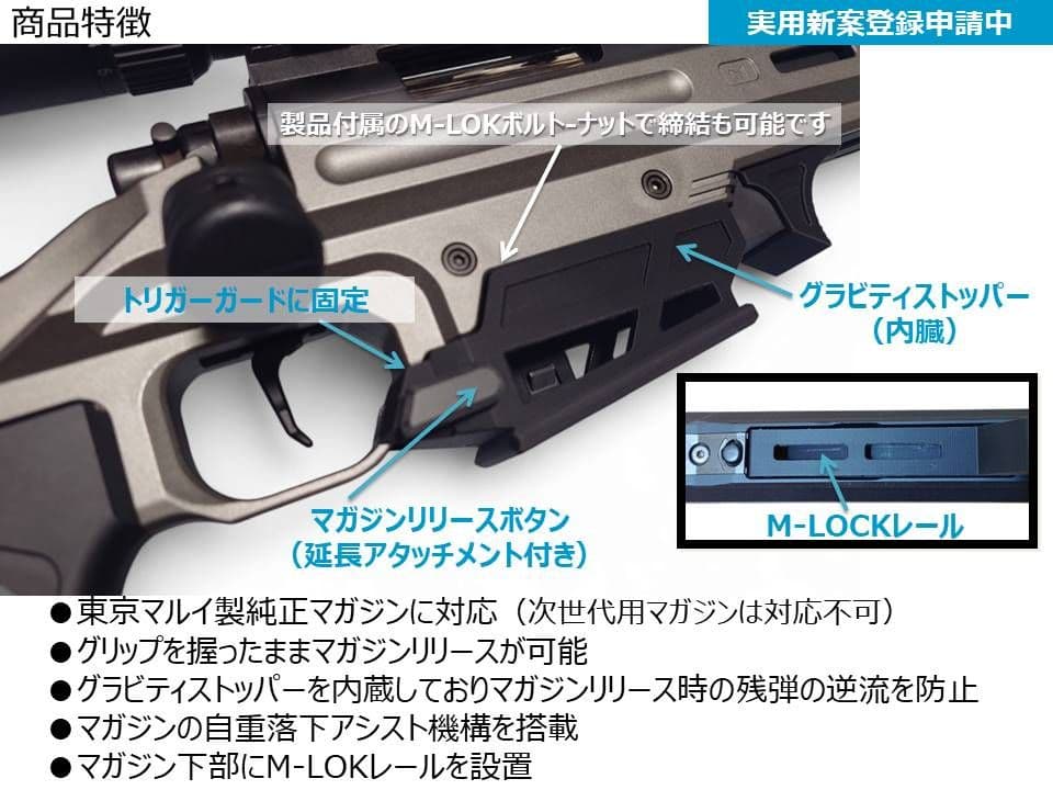 東京マルイ VSR ONE用 M4マガジンアダプターVer.2