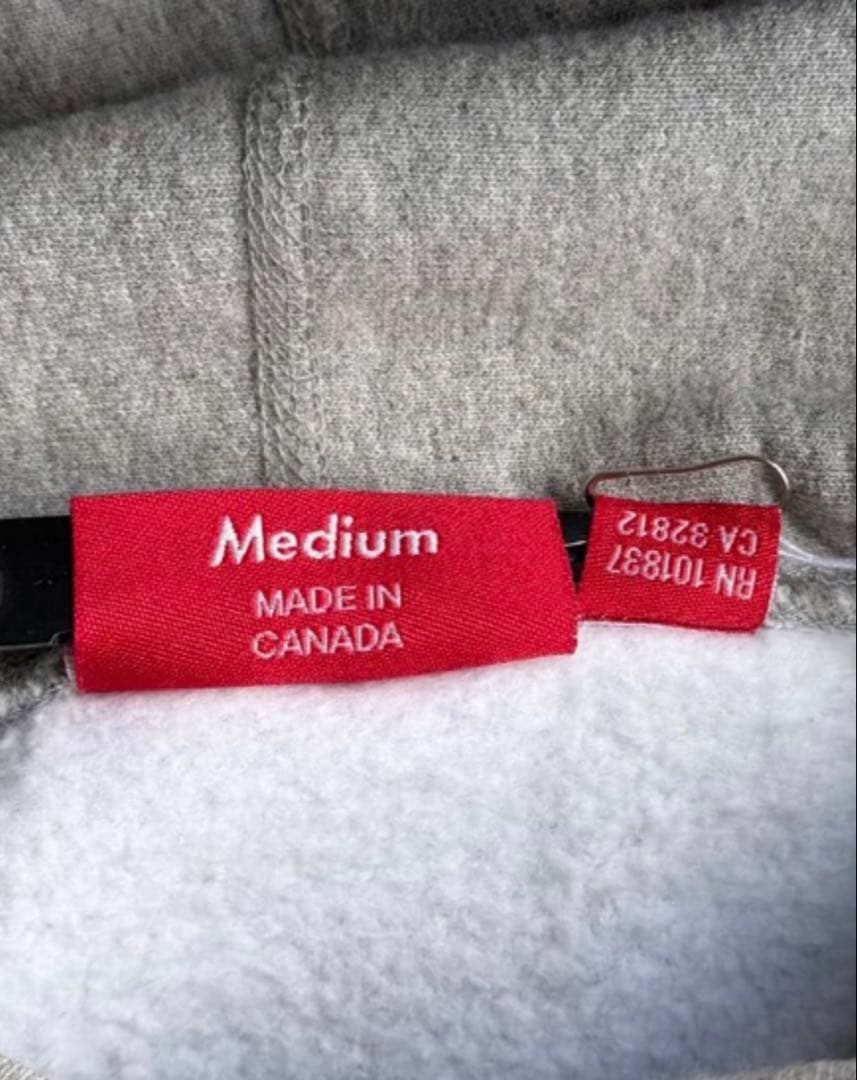 アーチロゴ スウェット パーカー グレー系　M