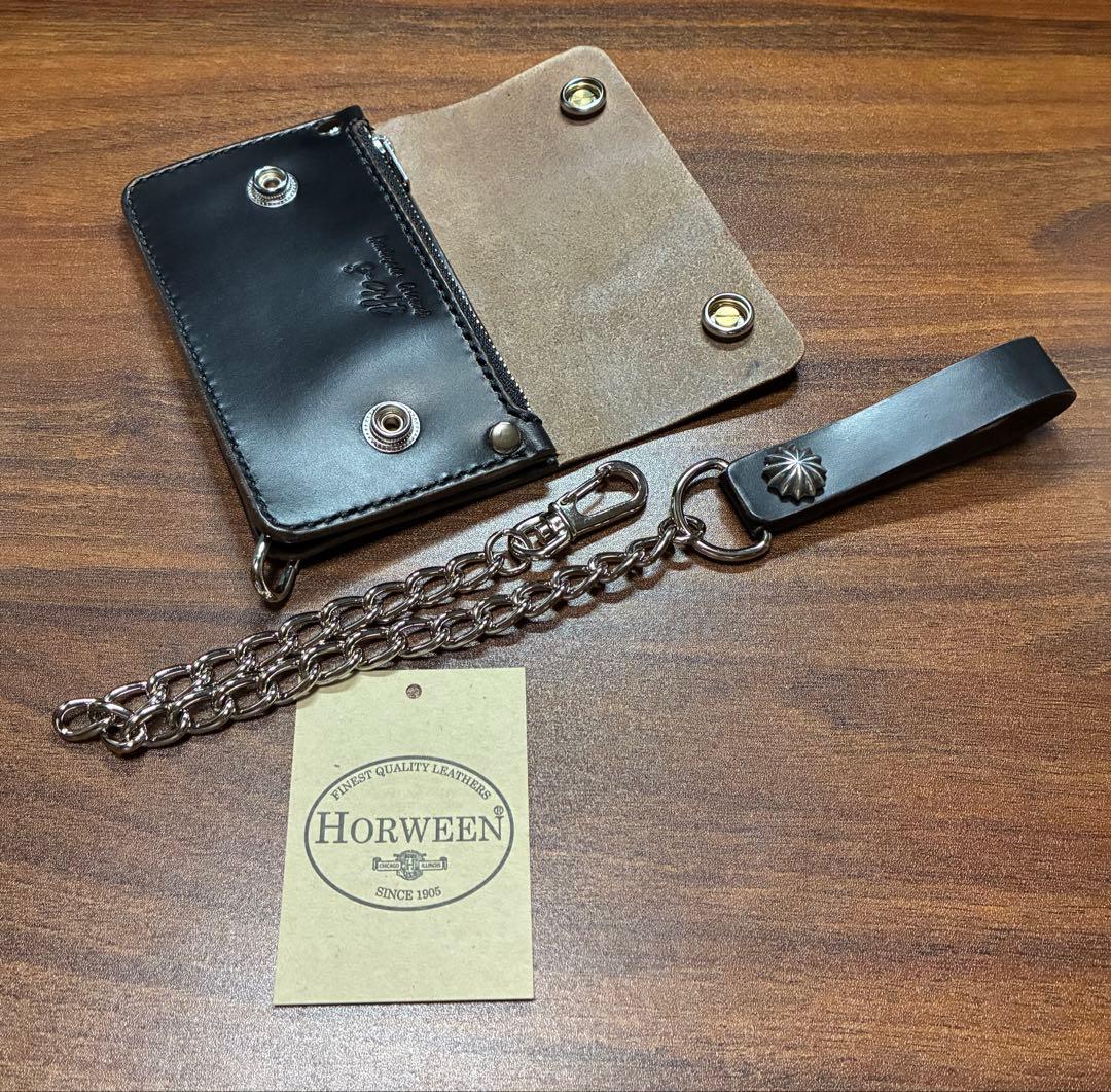 本革牛革コンパクトトラッカーウォレット