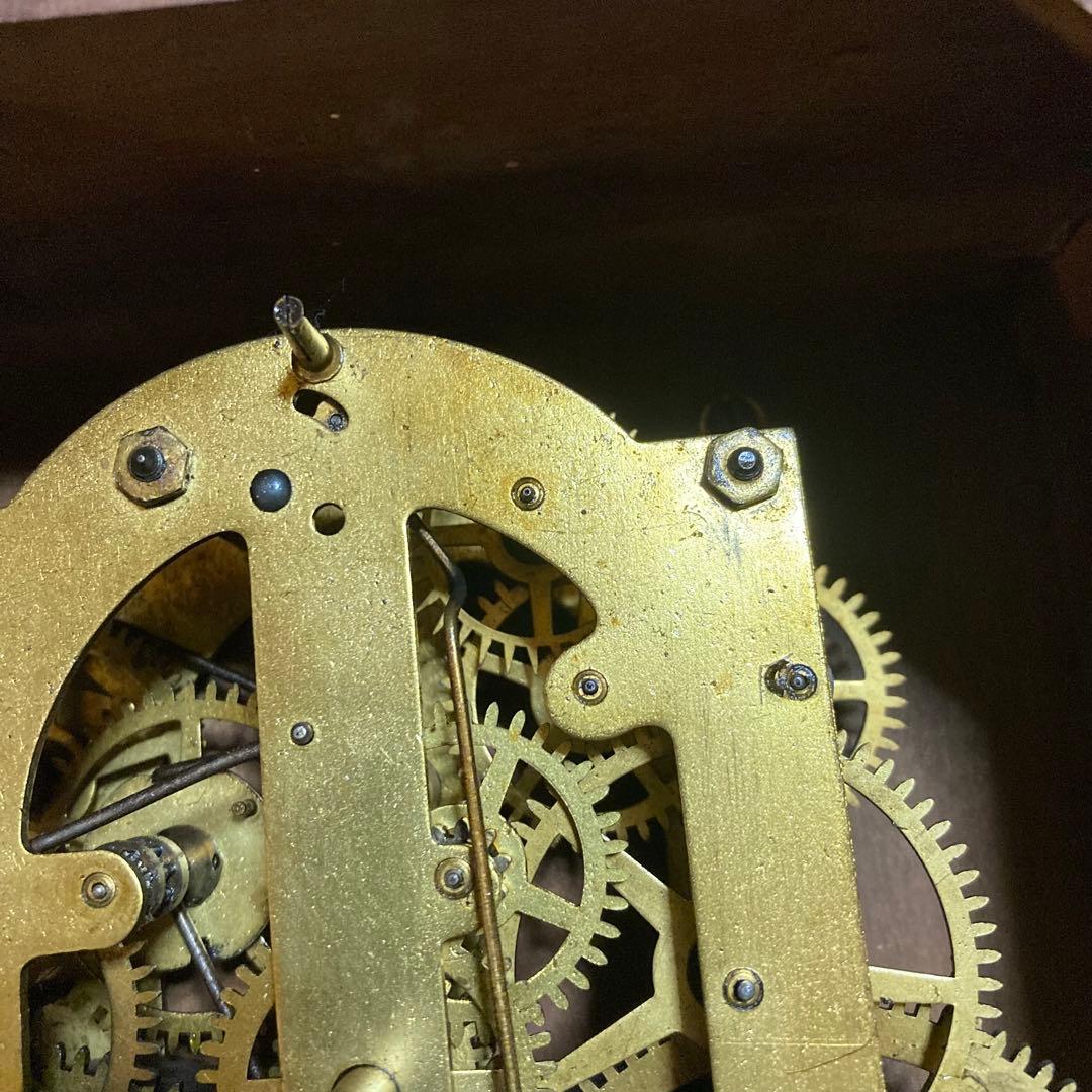 アンソニア 壁掛け ボンボン時計 明治 振り子 アンティーク 掛け時計